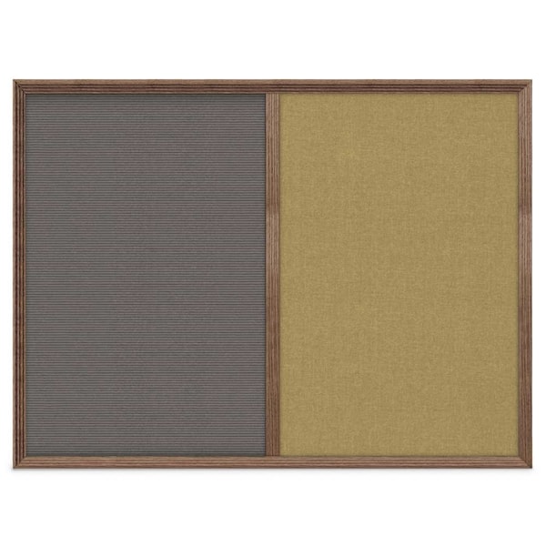 Enclosed Corkboard, 1 Door, 72"x36", 4" Fra